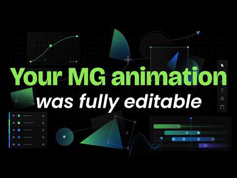 What if your AI-generated motion graphics were fully editable?