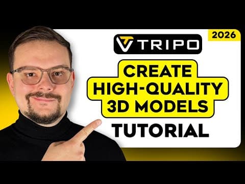 Tripo AI Tutorial - 2026 | How to Create Production-Ready 3D Models | How to Use Tripo 3d AI