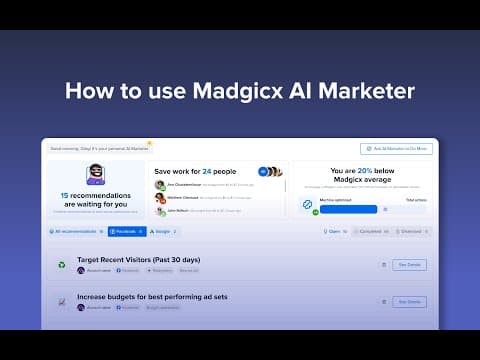 How to use Madgicx AI Marketer