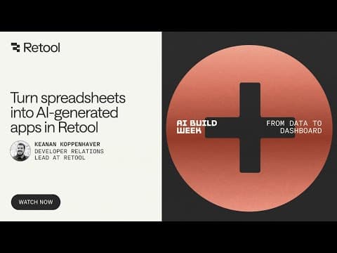 Turn spreadsheets into AI-generated apps in Retool