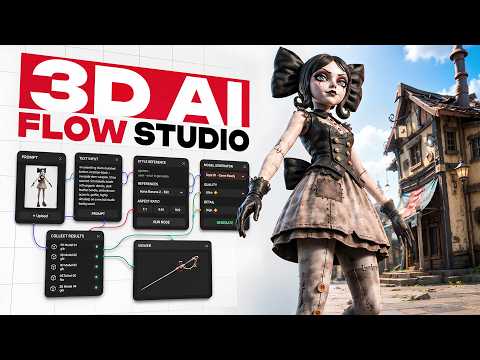 This AI Agent Builds Entire 3D Workflows for You — 3D AI Studio Flow
