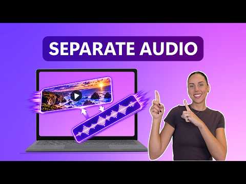 How to separate audio from video