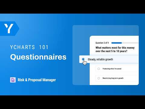 YCharts 101: Getting Started with Questionnaires