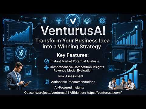 VenturusAI – Instant Reports for Startup Ideas: Validate, Plan & Pitch with Ease