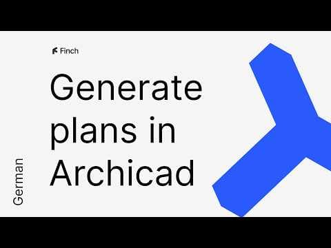 Generate plans in Archicad (German)