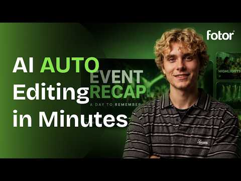 How to Make an Event Recap Video with AI | Fotor Agent