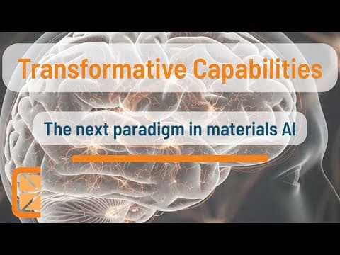 Transformative Capabilities - The next paradigm in materials AI #Citrine #Omni #Apex #ai