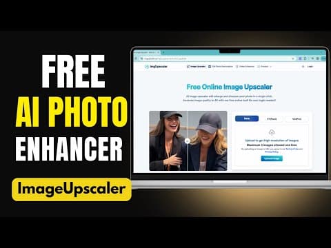 How to Enhance Low-Quality Images to HD for Free (ImgUpscaler.ai)