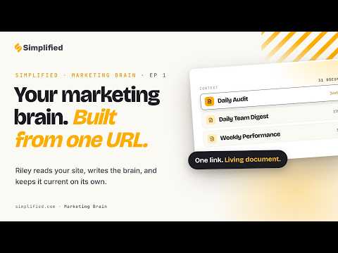 Meet Riley: your AI marketing partner builds a Marketing Brain from one URL