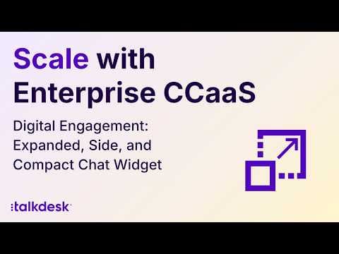 Digital Engagement: Expanded, Side, and Compact Chat Widget