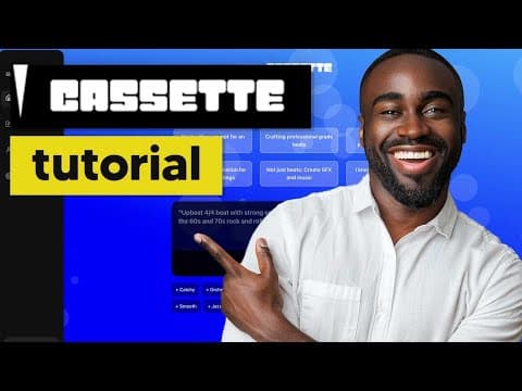 How To Use CassetteAI (CassetteAIBeginner Tutorial) -  NEW AI Music Generator
