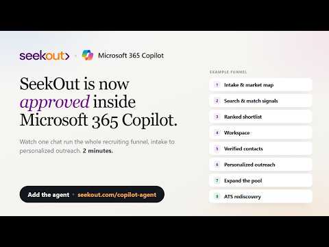 SeekOut Now in Microsoft 365 Copilot: Recruit in one chat