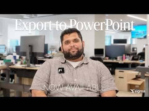 How to Turn a Sigma Report into a PowerPoint in 1 click (demo)