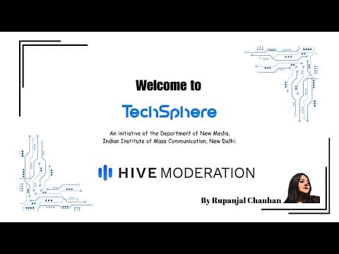 Hive Moderation | Detecting Deepfakes: Usage, Merits & Demerits | Produced by Rupanjal Chauhan
