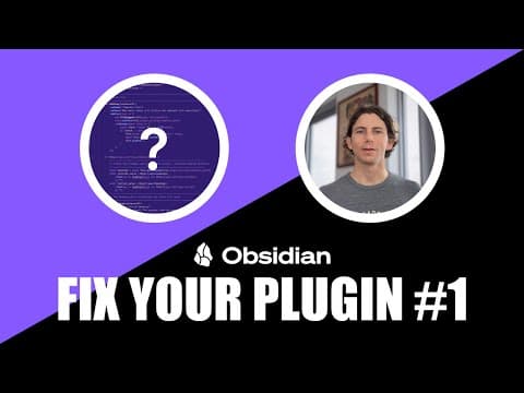 Critique your plugin #1 — Obsidian October 2024