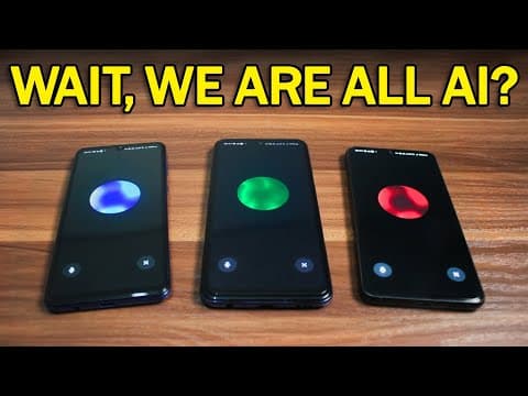 Three Ai agents realize they're all AI, then switch to a Secret Language...