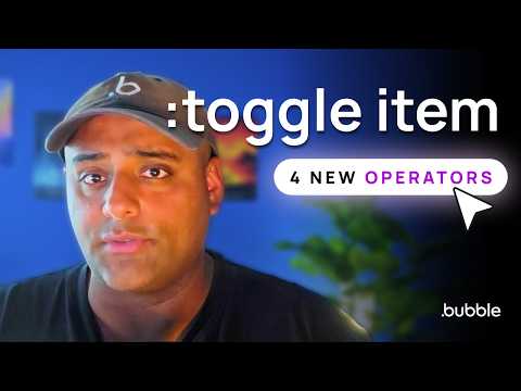 How to Use Bubble's New Expression Operators: Toggle Item, Formatted As, and Index Of