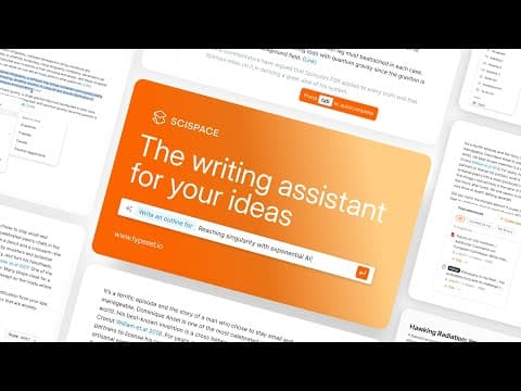 SciSpace AI Writer: The writing assistant for your ideas