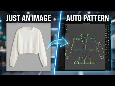Auto Pattern Drafting Tool from just an Image in CLO 2025
