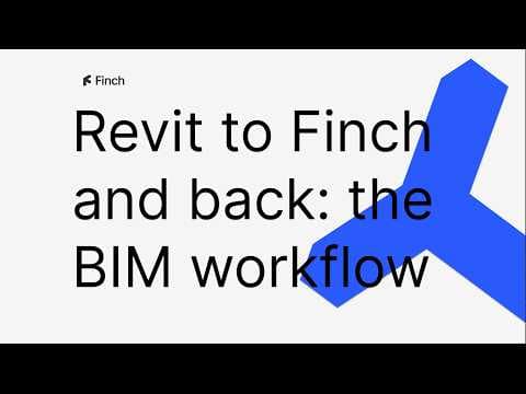 Revit families to Finch objects and back: the BIM workflow