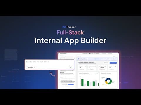 Stop Vibe Coding. Start Building Real Apps with ToolJet.