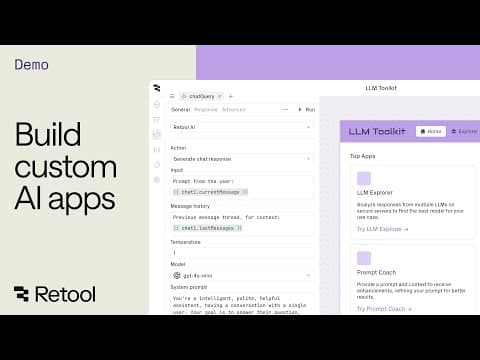 Retool AI Apps |  Build custom AI apps