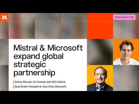 Mistral and Microsoft Expand Global Strategic Partnership to Give Enterprises AI They Can Control